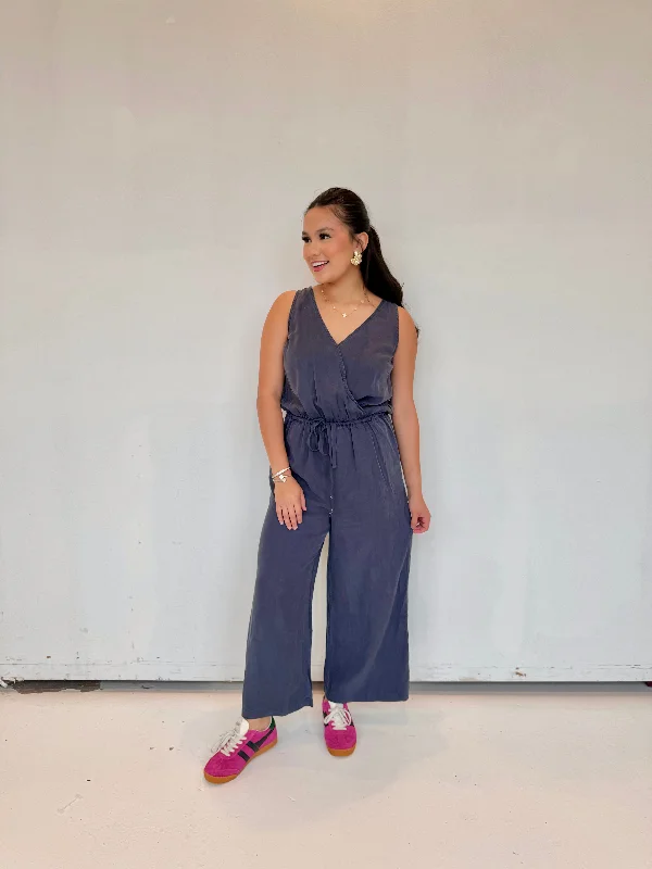 ayra blue slate jumpsuit Bold Women's Statement