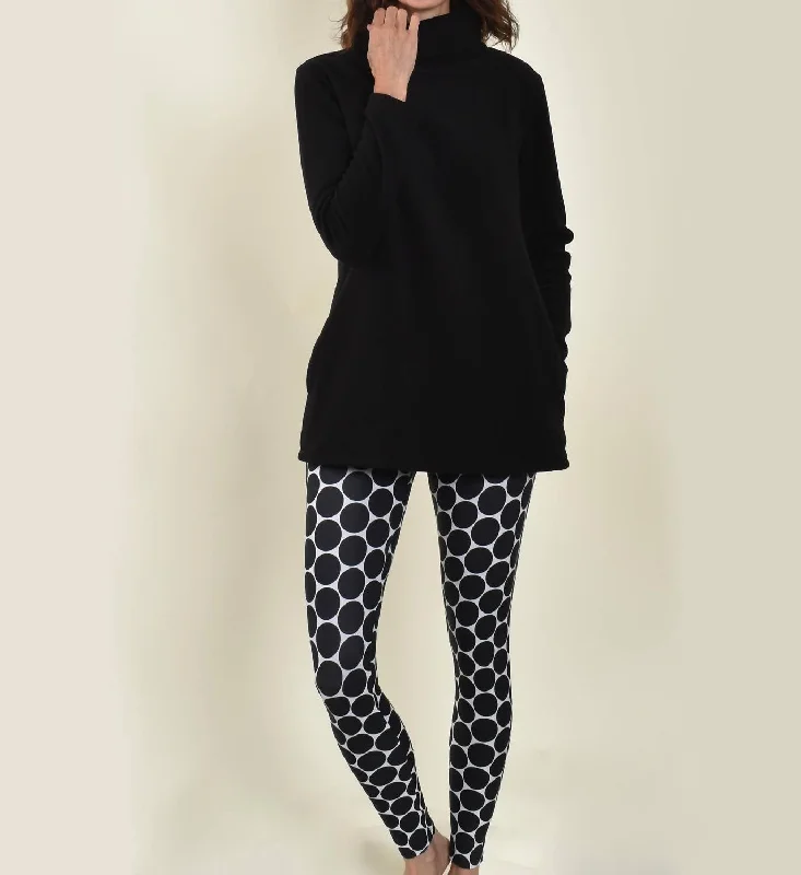 Bayside Tight Leggings In Dots Elegant Women's Formal 