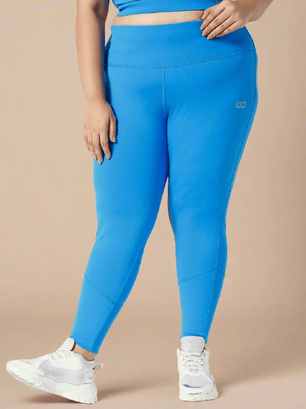 Ath Perform 7/8 High Waist Leggings Electric Blue Plus