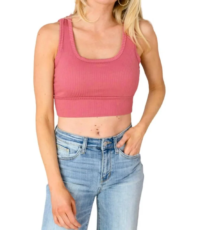 Cutie Pie Bralette In Mauve Tough Women's Military - inspired