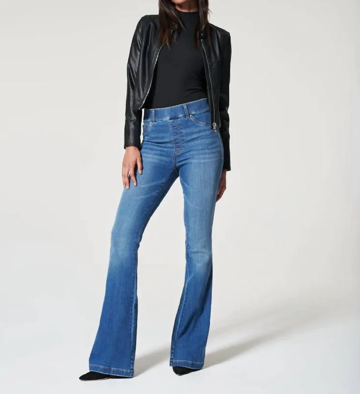 Flare Jeans In Vintage Indigo Refined Women's Velvet