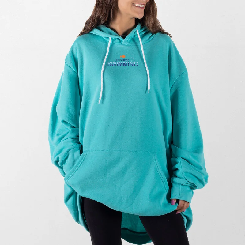 Just Keep Swimming Giant Hoodie Earthy Women's Hemp - based