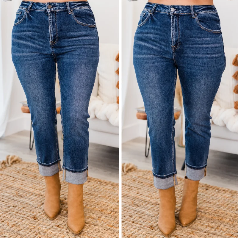 She's a Work of Art Jeans, Dark Wash Hip Women's Urban