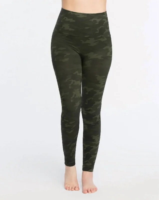 Look At Me Now Leggings In Green Camo Monochromatic All - in - one
