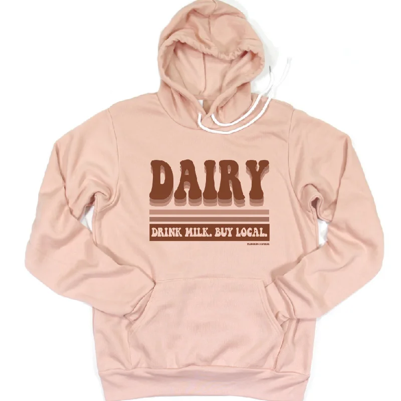 Retro Dairy Hoodie (S-3XL) Unisex - Multiple Colors! Geometric
