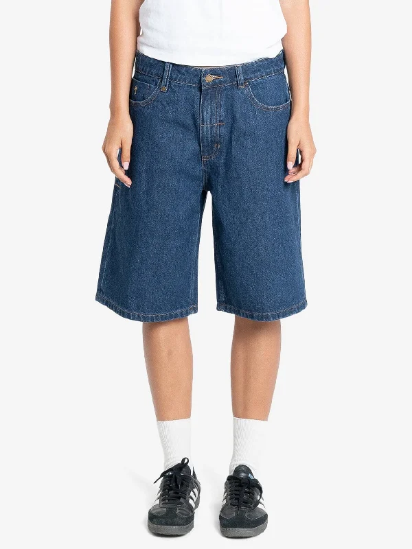 Syd Short - Double Indigo Rinse Classic Women's Pin - striped