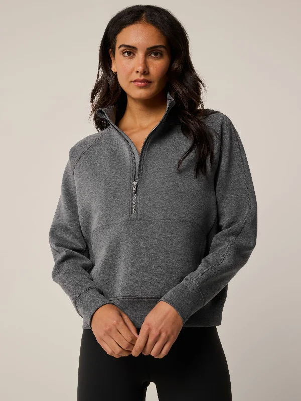 Kristina Melange Half-Zip Hip Women's Urban
