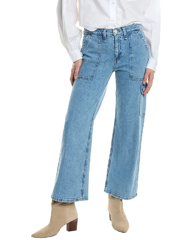 HUDSON Jeans Rosie Reservoir High-Rise Wide Leg Jean Monochromatic Office Style