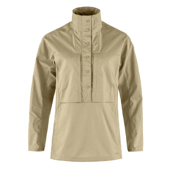 Fjallraven Womens Abisko Hike Anorak Fossil Sporty Women's Tennis