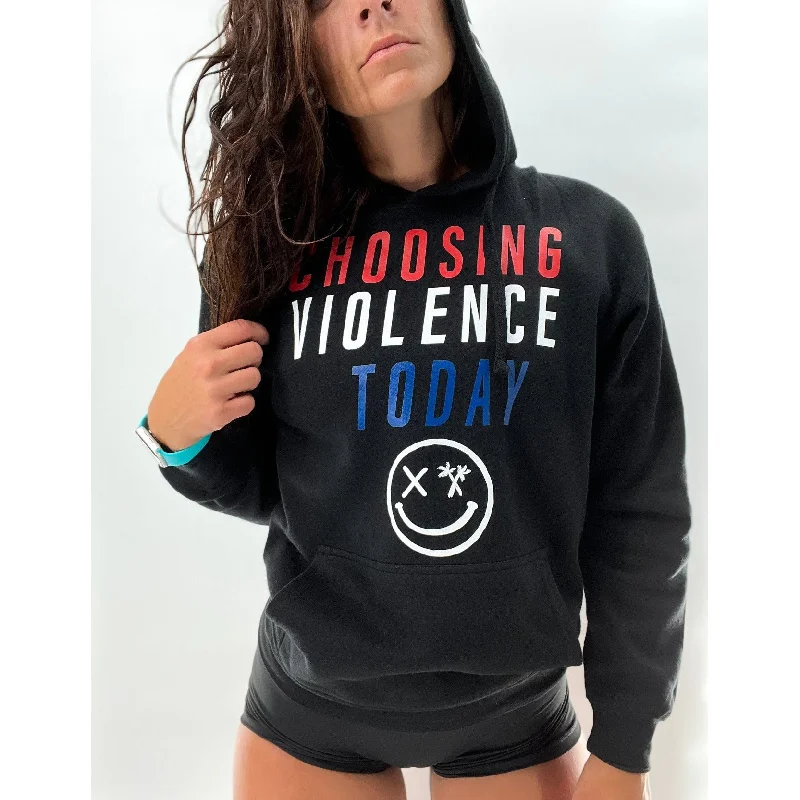 Salty Savage Unisex “CHOOSING VIOLENCE TODAY” Hoodie | Dead Head Edition | USA Edition