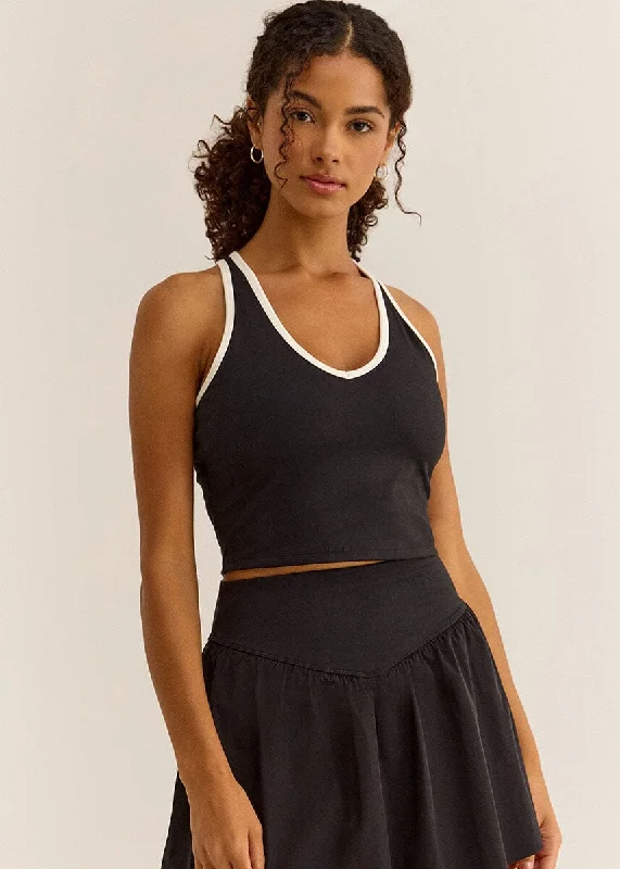 Classic Racer Tank - Black Youthful Women's Anime - inspired