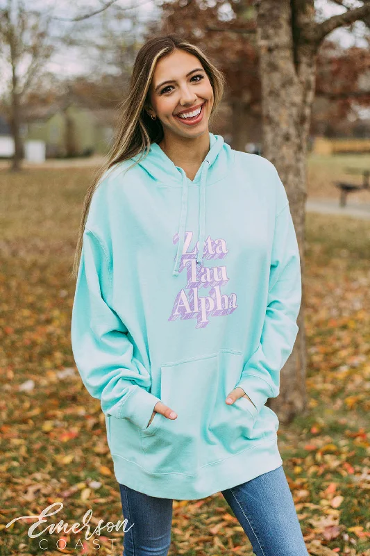 Zeta Tau Alpha Bright PR Hoodie Youthful Women's Pop