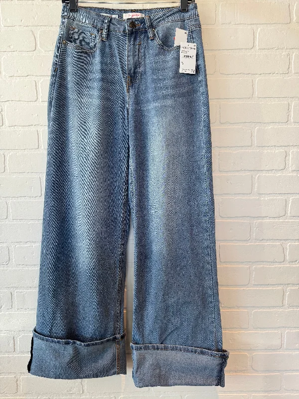 Jeans Wide Leg By Vigoss In Blue Denim, Size: 2 Cozy Women's Sherpa - lined