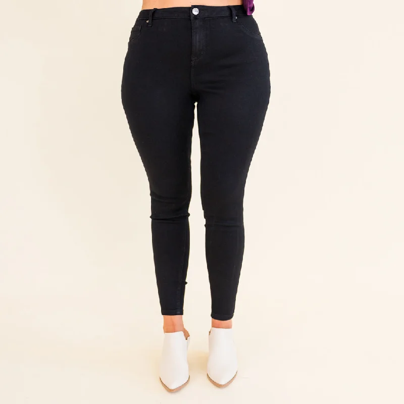 1822 Denim: Circle of Friends Jeans, Black Relaxed Women's 