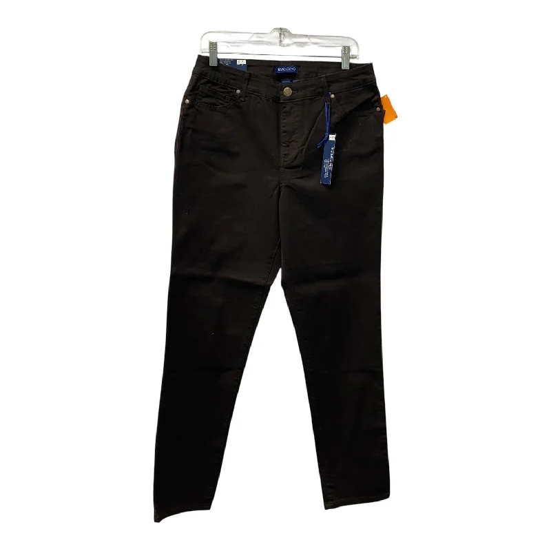 Jeans Straight By Bandolino In Brown, Size:12 garde