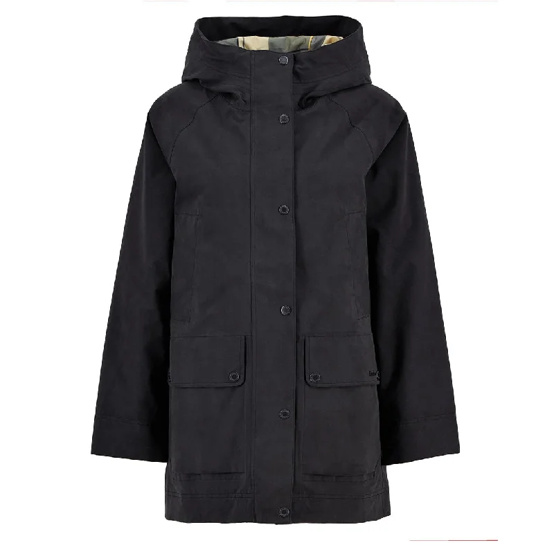 Barbour Womens Winter Beadnell Waterproof Jacket Black / Ancient Scandinavian