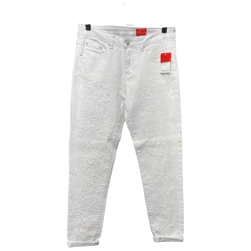 Jeans Skinny By Cristina In White, Size: 4 Earthy Women's 