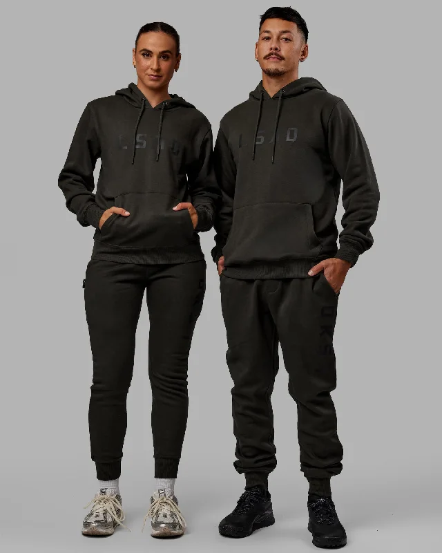 Unisex Structure Hoodie - Pirate Black-Black Laid - back Women's Vibe