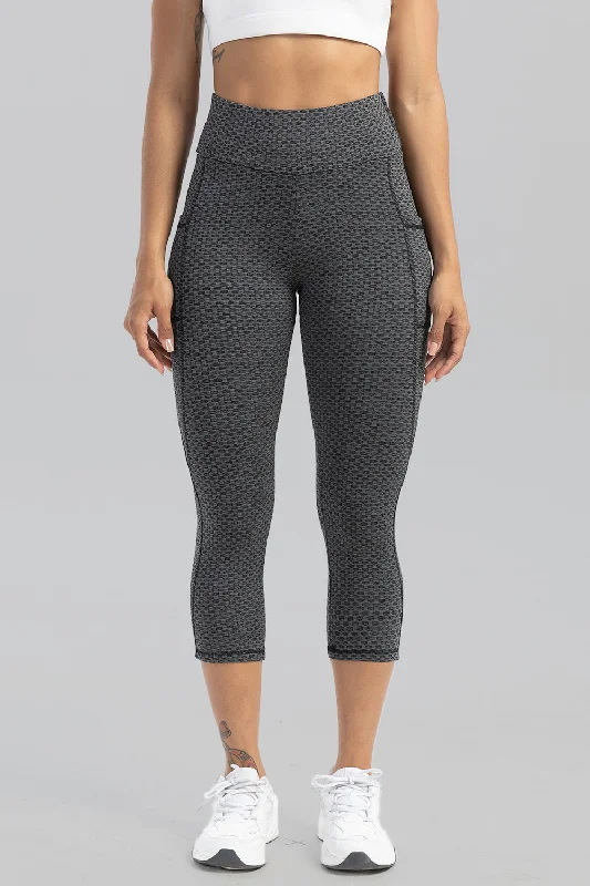 Contrast Stitching High Waist Active Pants