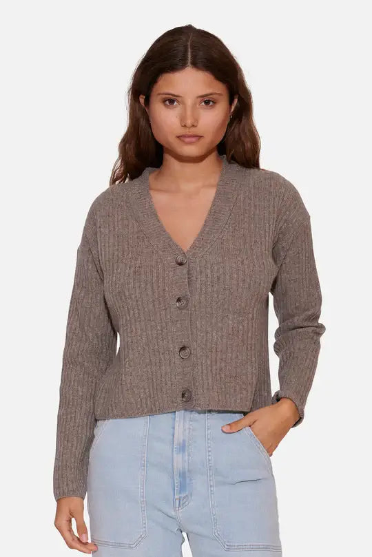 Beatrice Ribbed Cardigan Rocky Mountain