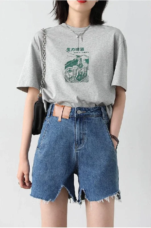 Distressed Jean Shorts Vacation