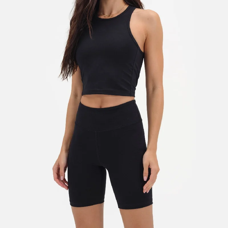 Organic Stretch Biker Short Laid - back Women's Style