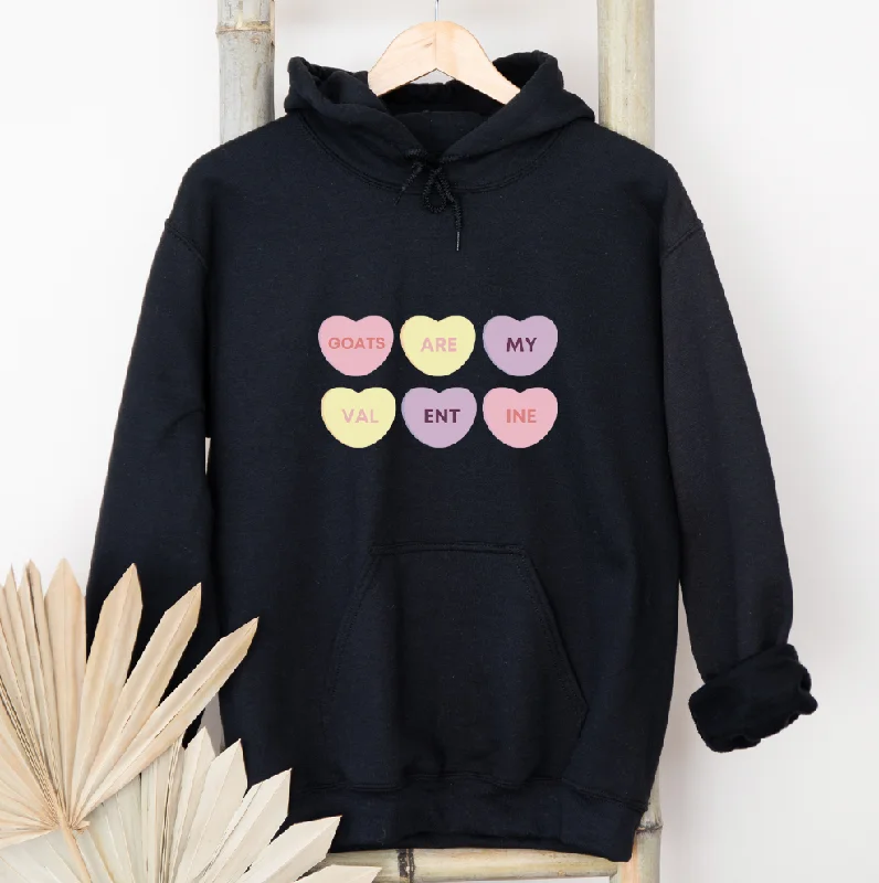 Goats Are My Valentine Hoodie (S-3XL) Unisex - Multiple Colors! Earthy Women's Hemp - based