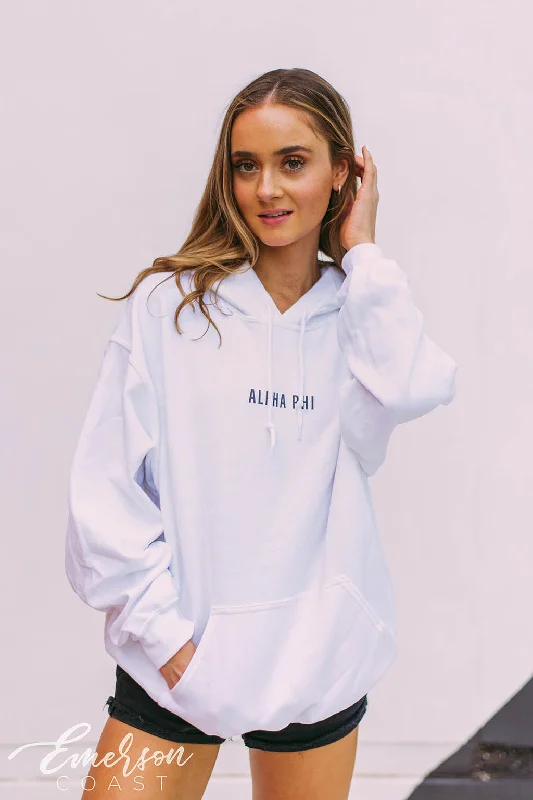 Alpha Phi Simple PR Hoodie Confident Women's Power