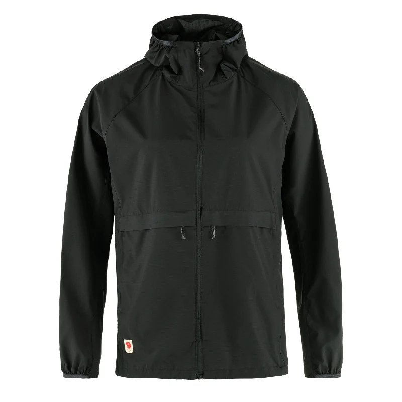 Fjallraven Womens High Coast Wind Hoodie Black Compression