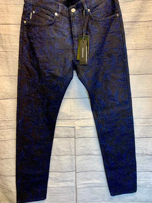 Jeans Skinny By Versace In Blue, Size: 0 Vintage Women's 1970S 
