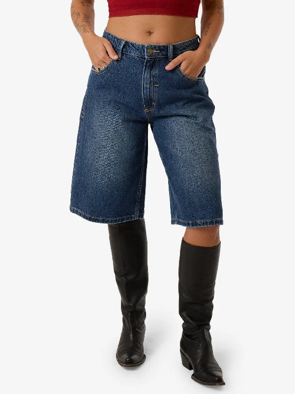 Darcy Short - Roadhouse Blue Practical Women's Quick - dry