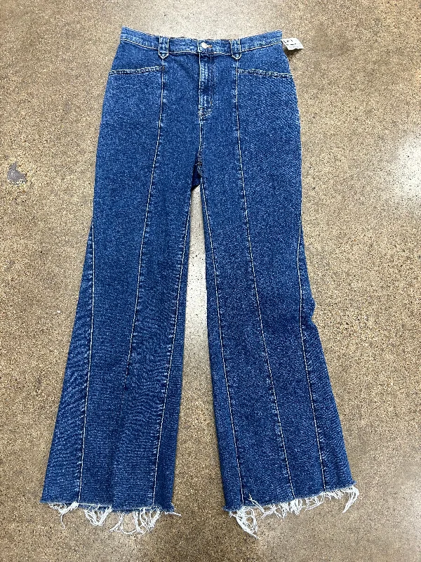 Jeans Wide Leg By Madewell In Blue Denim, Size: 8 Rugged Women's Outdoor 