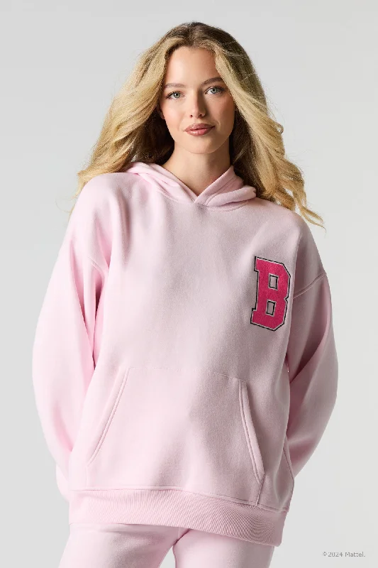 Barbie™ Chenille Embroidered Fleece Hoodie