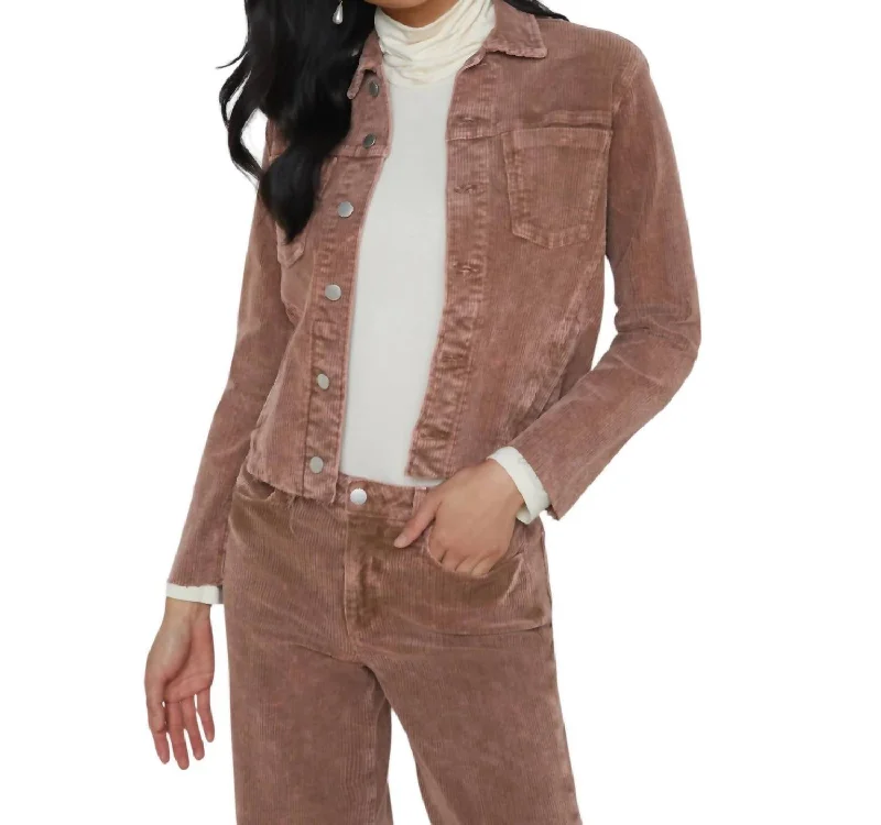 Janelle Corduroy Jacket In Plaster Vintage Women's 1970S 