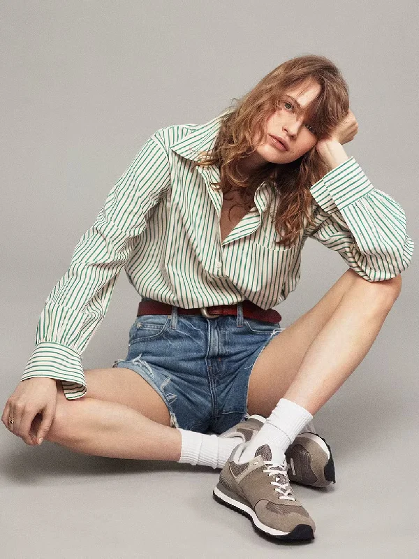 Frame Vintage Relaxed Short Raw Fray Modern Women's 