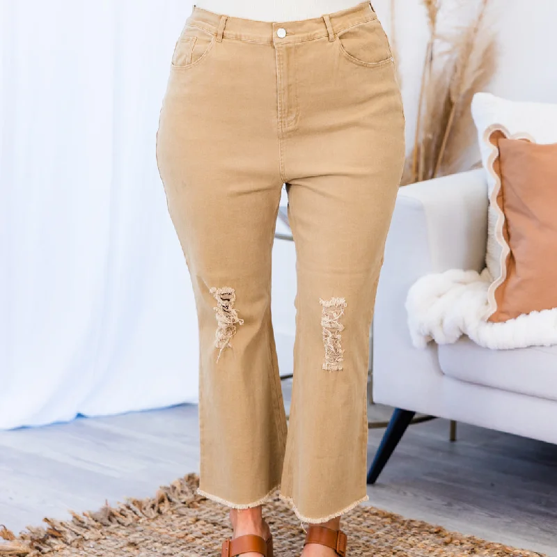 Buttercup Flare Jeans, Brown Cool Women's Skate