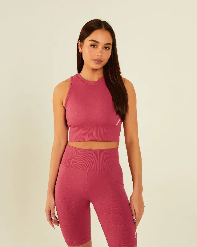 Valentina Vest Berry Sorbet Sustainable Organic