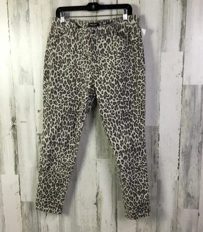 Jeans Skinny By Nine West In Animal Print, Size: 16 Sharp Women's Italian