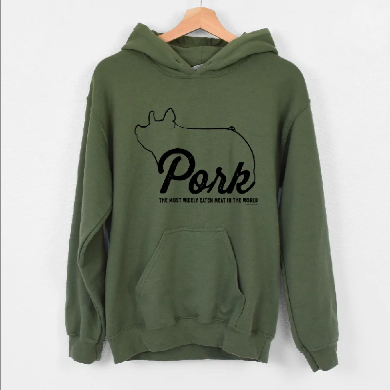 Pork The Most Widely Eaten Meat In The World Hoodie (S-3XL) Unisex - Multiple Colors! Refined Women's Velvet