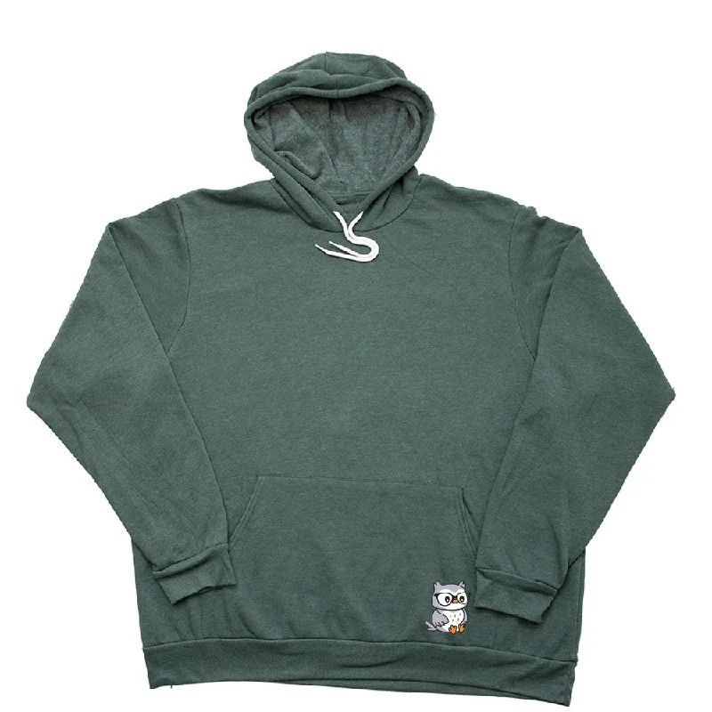 Pocket Owl Giant Hoodie Feminine Women's Soft 