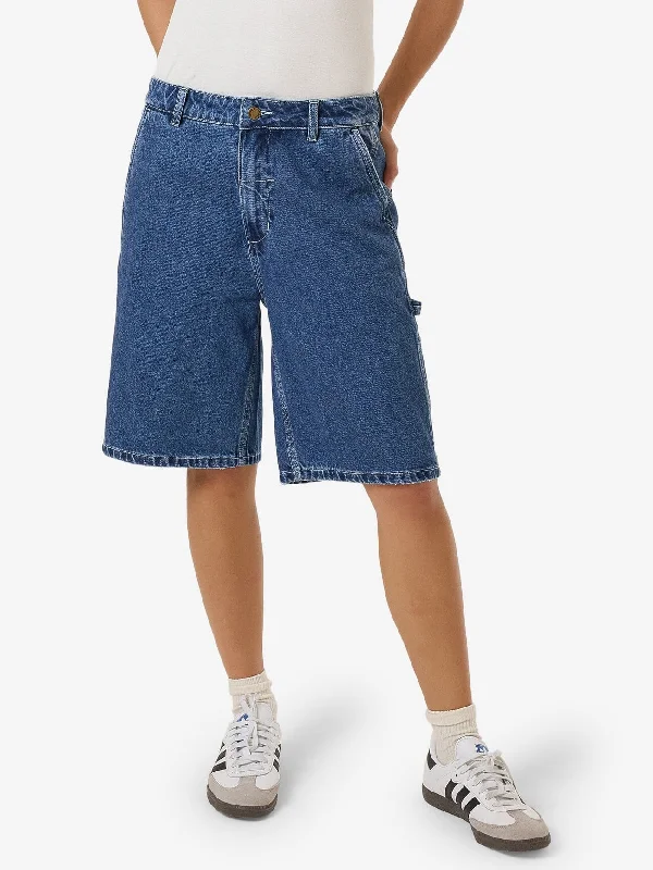 Slouch Carpenter Short - Double Rinsed Blues Refined Women's Classic 