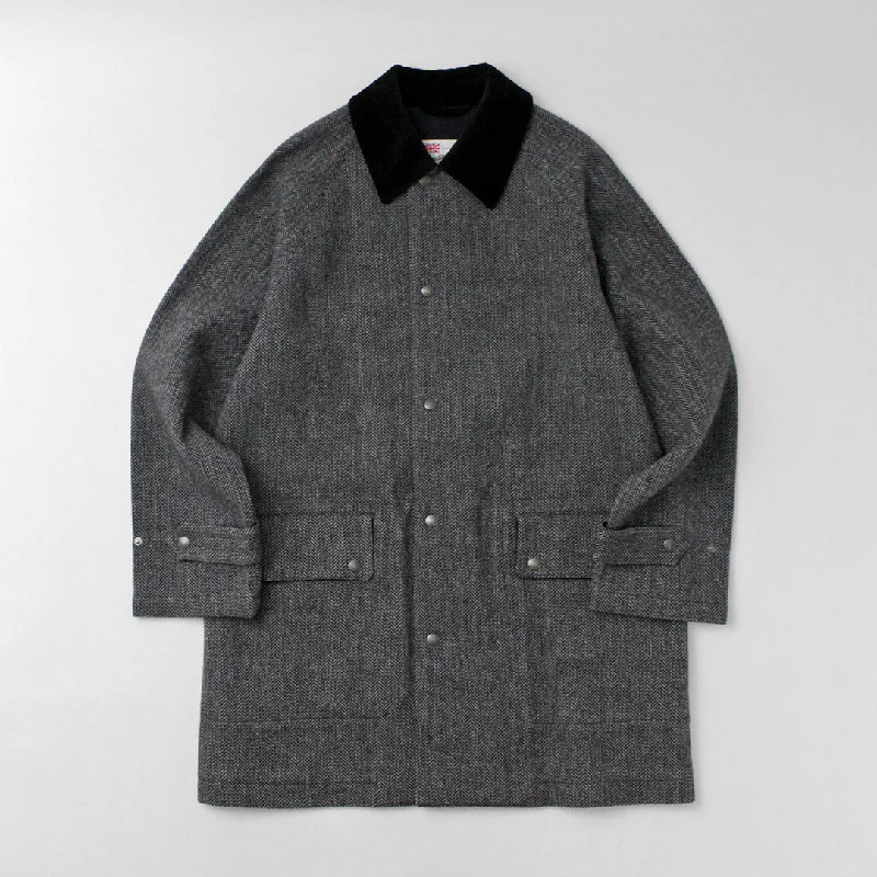 TRADITIONAL WEATHERWEAR / HARROGATE mid-length field coat Monochromatic Office Style