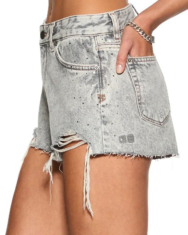 KALI SHORT DIME KRYSTAL TRASHED Sleek Women's Metallic