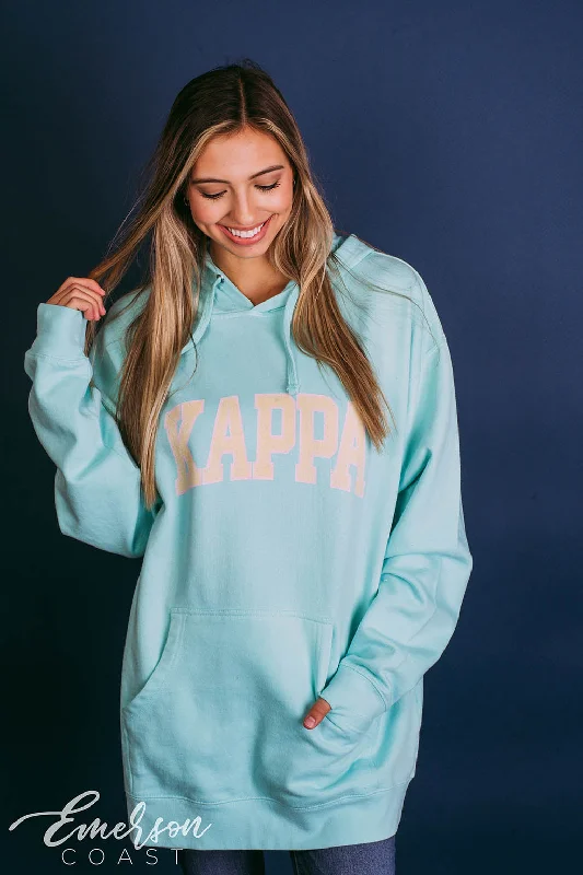 Kappa Teal Classic PR Hoodie Refined Women's Hand - crafted