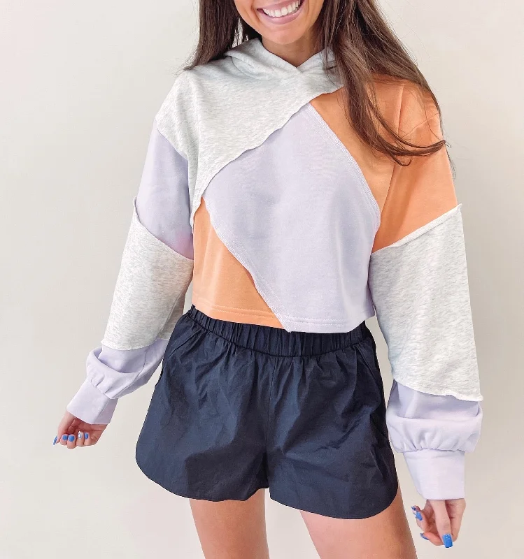 Patchwork Hoodie Youthful Women's Anime - inspired
