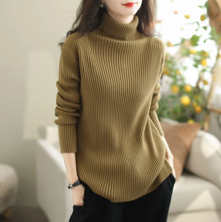 Autumn Minimalist Solid Casual Cotton Knitted Cardigan