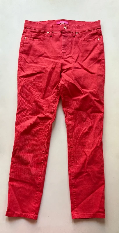 Jeans Straight By Lilly Pulitzer In Orange, Size: 6 Youthful Women's Pop