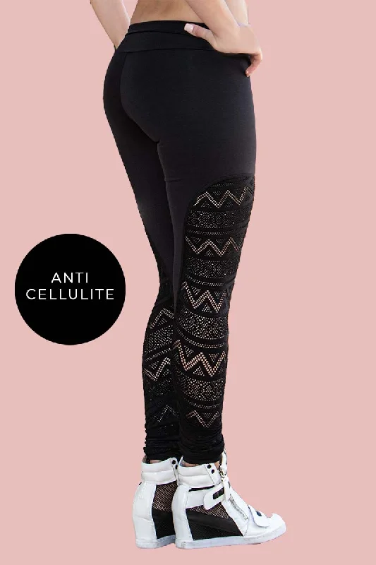 Alto Giro Euphoria Lace Anti-Cellulite Emana Legging