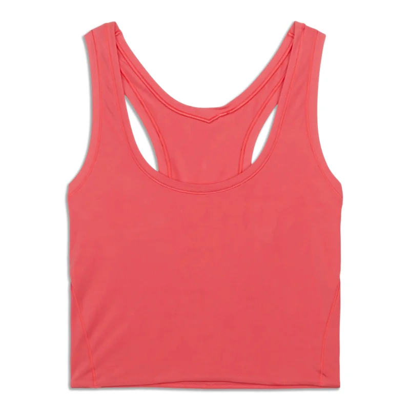 Wundermost Ultra-Soft Scoop-Neck Cropped Tank Top - Resale