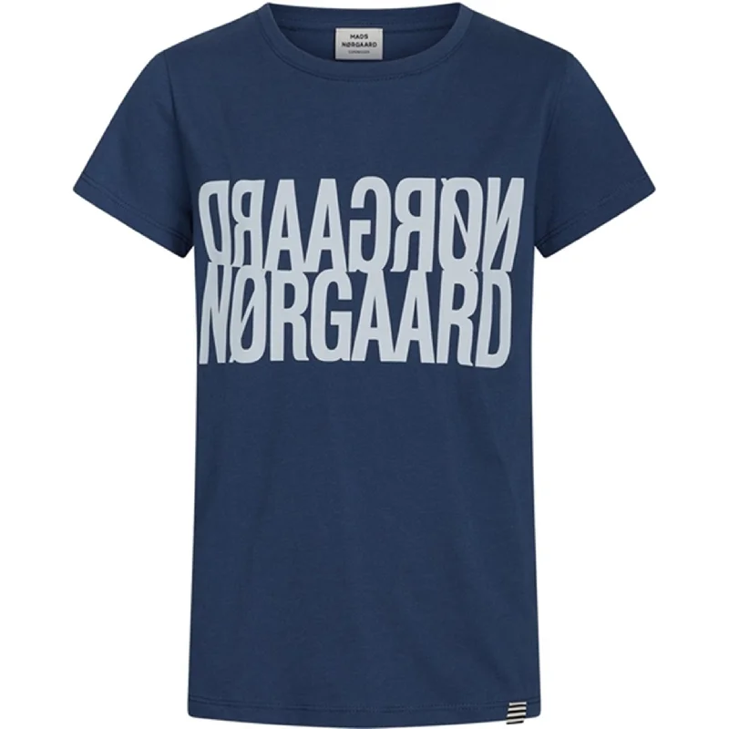 Mads Nørgaard Single Organic Tuvina T-Shirt Estate Blue